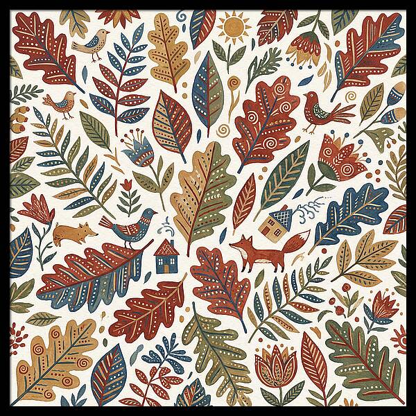 Folk Leaf Pattern Delight