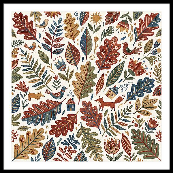 Folk Leaf Pattern Delight