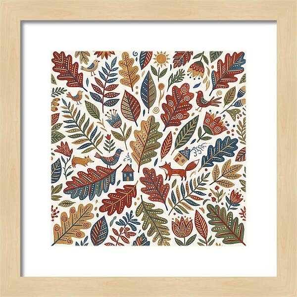 Folk Leaf Pattern Delight