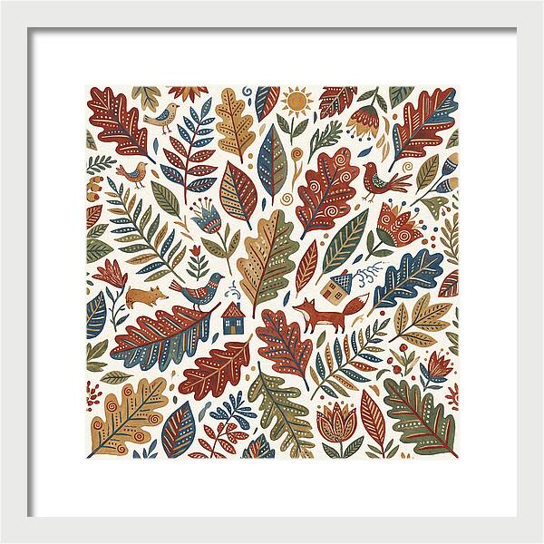 Folk Leaf Pattern Delight