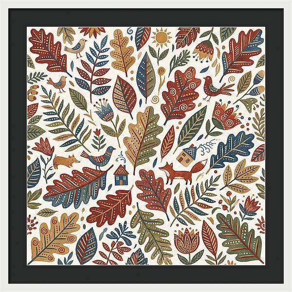 Folk Leaf Pattern Delight