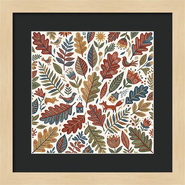 Folk Leaf Pattern Delight