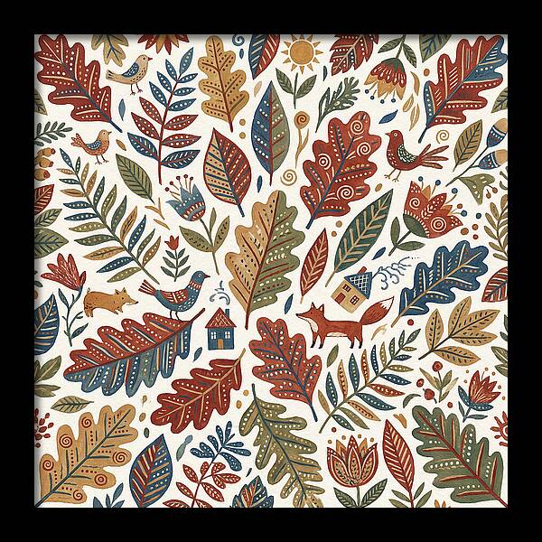Folk Leaf Pattern Delight