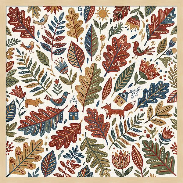 Folk Leaf Pattern Delight