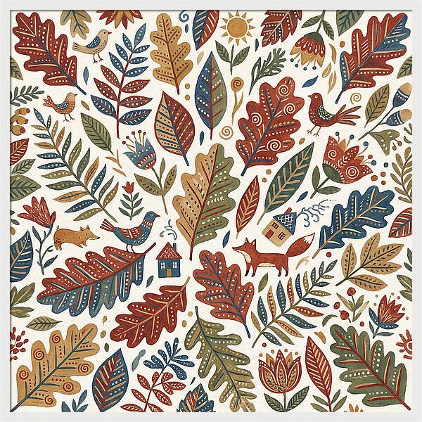 Folk Leaf Pattern Delight
