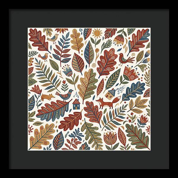 Folk Leaf Pattern Delight