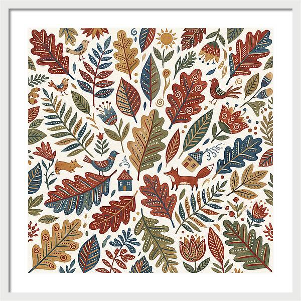 Folk Leaf Pattern Delight