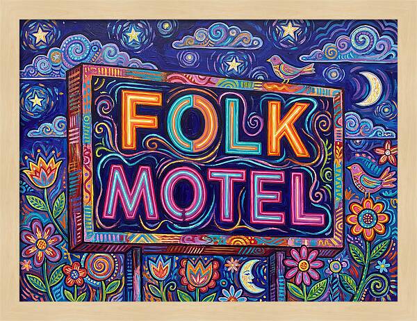 Folk Motel Neon Sign