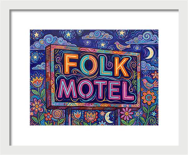 Folk Motel Neon Sign