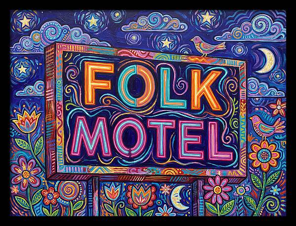 Folk Motel Neon Sign