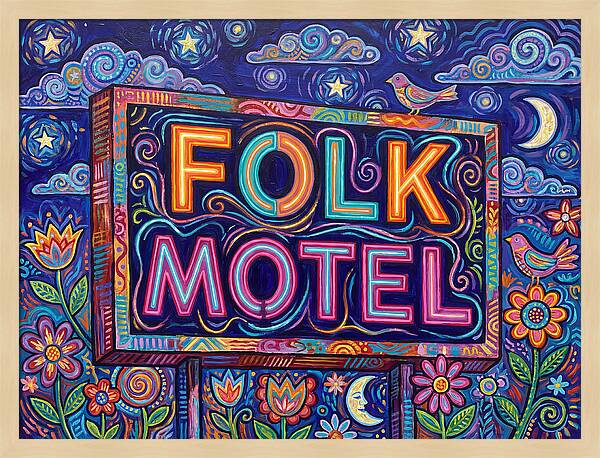 Folk Motel Neon Sign