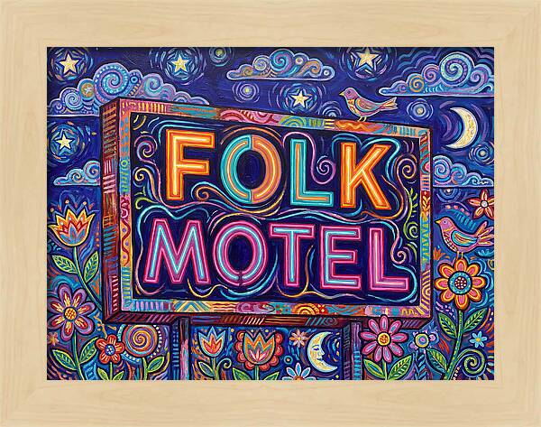 Folk Motel Neon Sign