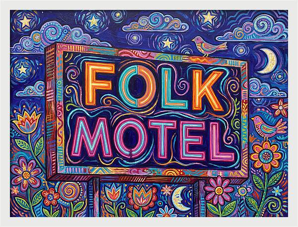 Folk Motel Neon Sign