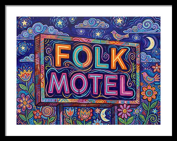 Folk Motel Neon Sign