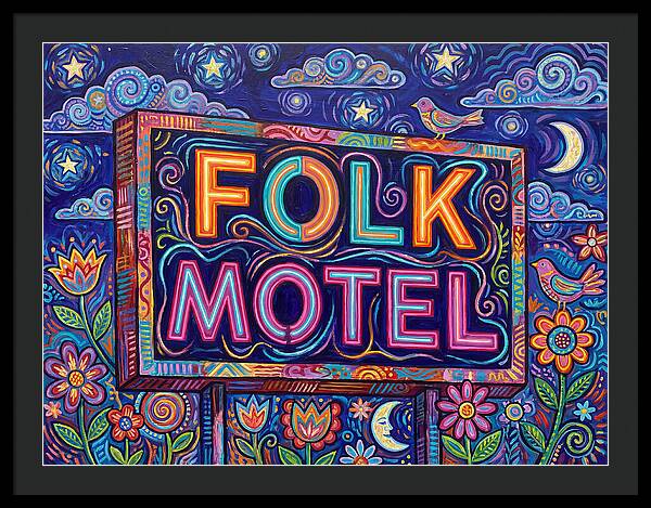 Folk Motel Neon Sign