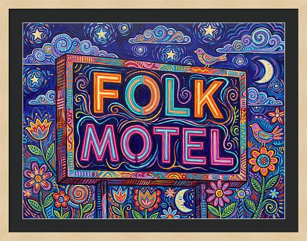 Folk Motel Neon Sign