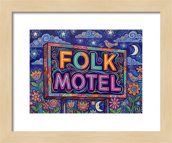 Folk Motel Neon Sign