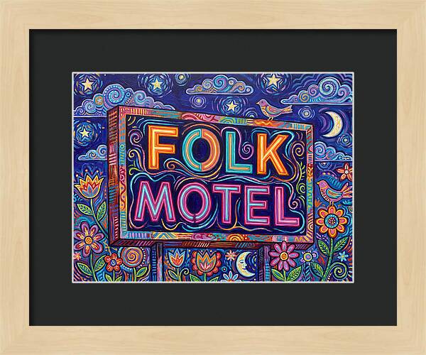 Folk Motel Neon Sign