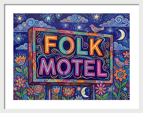 Folk Motel Neon Sign