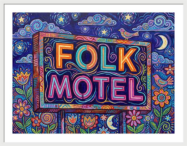 Folk Motel Neon Sign