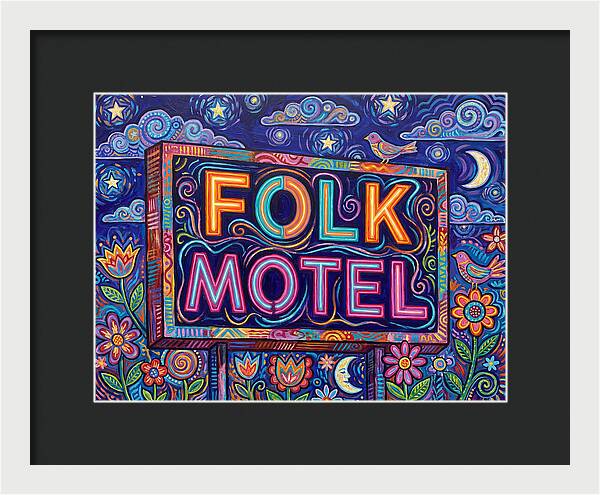 Folk Motel Neon Sign