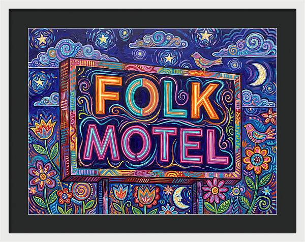 Folk Motel Neon Sign