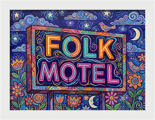 Folk Motel Neon Sign