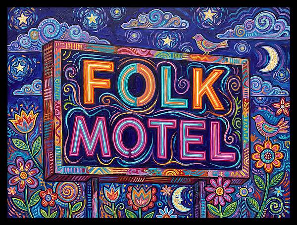 Folk Motel Neon Sign