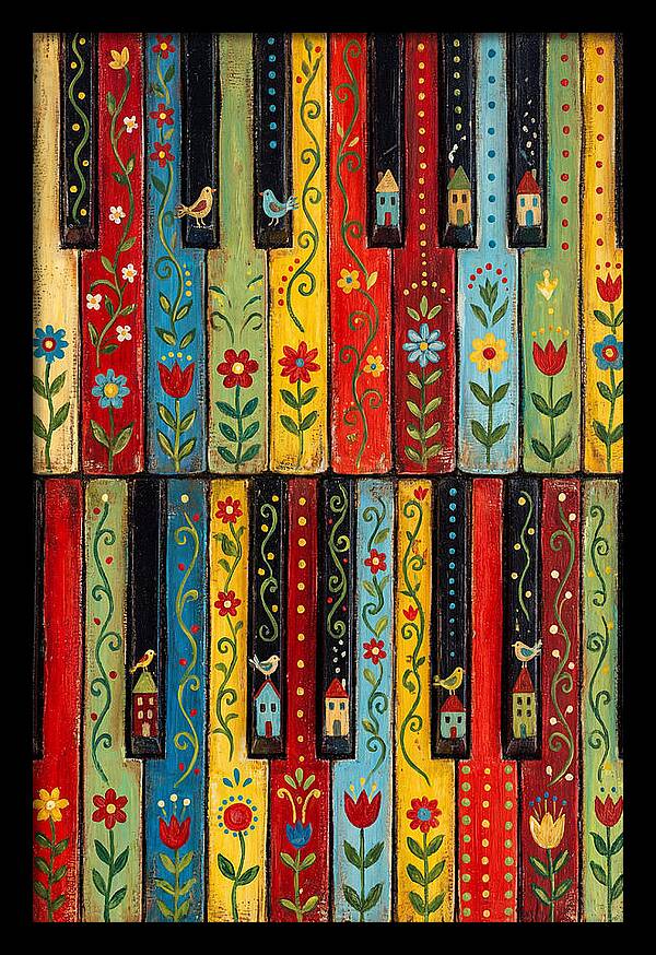 Folk Piano Keys Delight