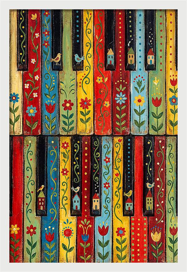 Folk Piano Keys Delight