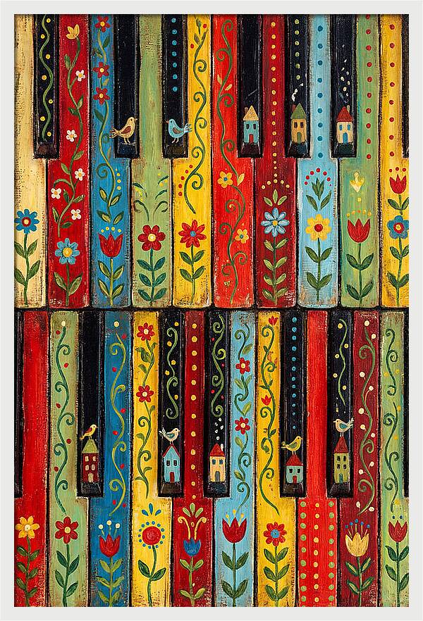 Folk Piano Keys Delight