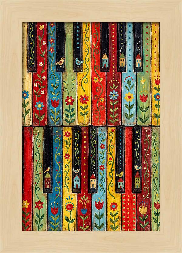 Folk Piano Keys Delight