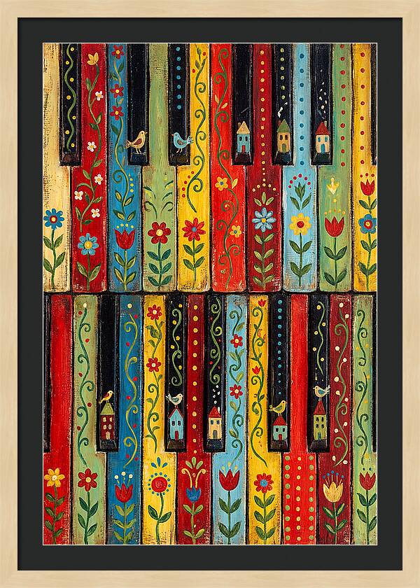 Folk Piano Keys Delight