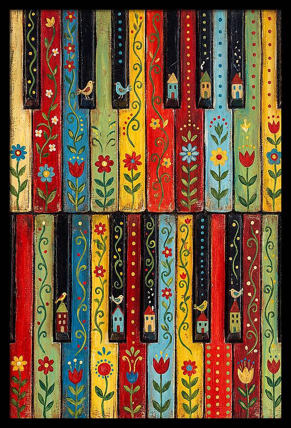 Folk Piano Keys Delight
