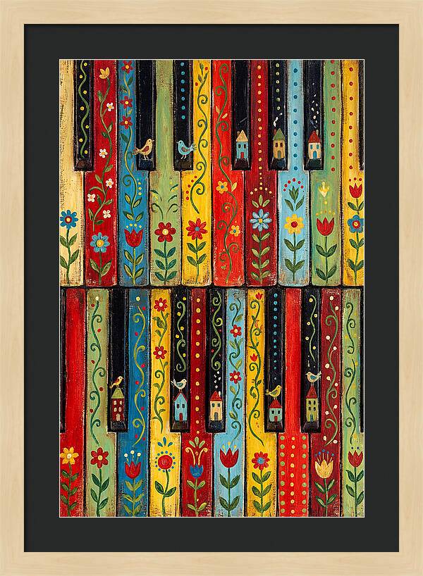 Folk Piano Keys Delight