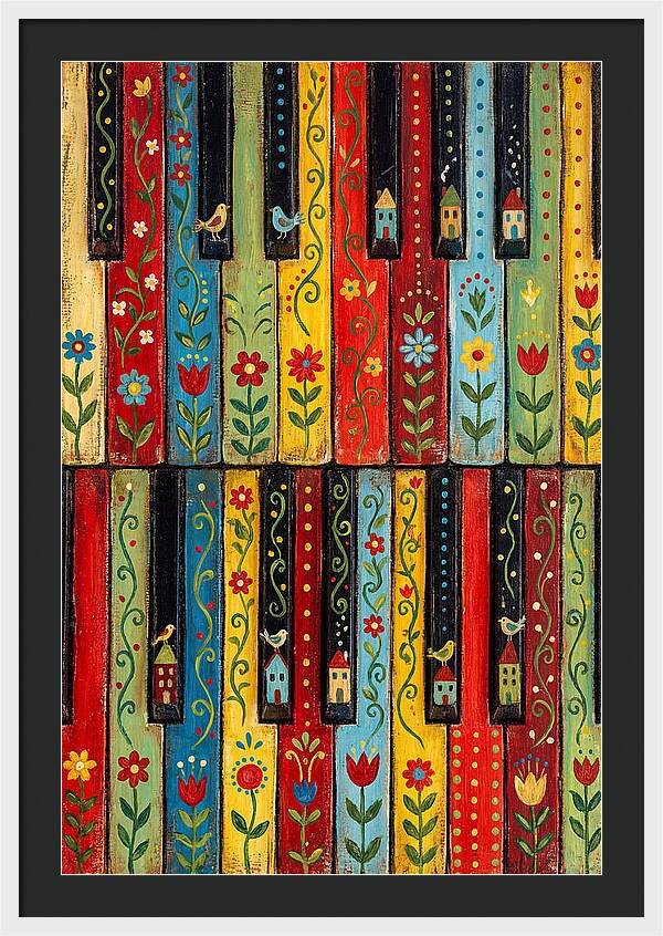Folk Piano Keys Delight