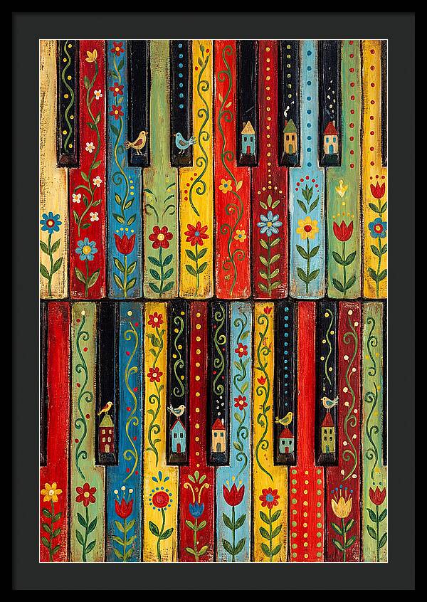 Folk Piano Keys Delight