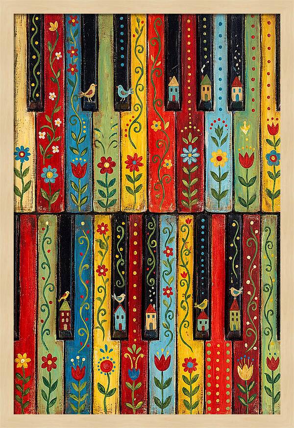 Folk Piano Keys Delight