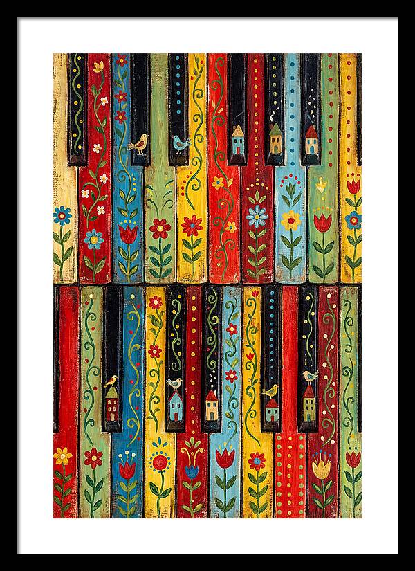 Folk Piano Keys Delight