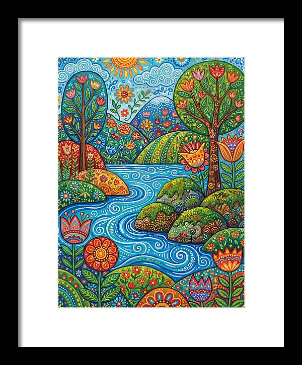 Folk Stream Landscape