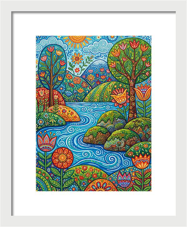 Folk Stream Landscape