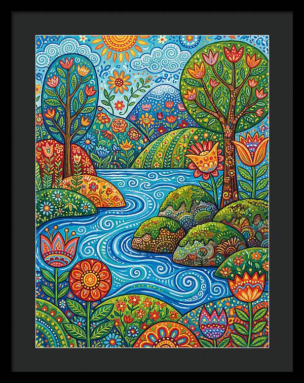 Folk Stream Landscape