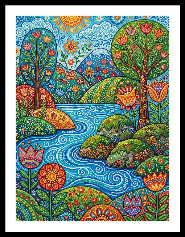 Folk Stream Landscape