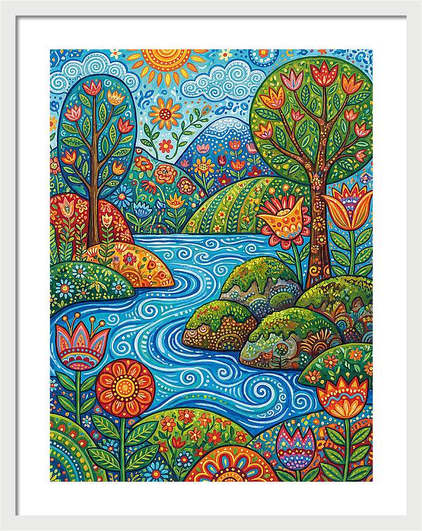 Folk Stream Landscape