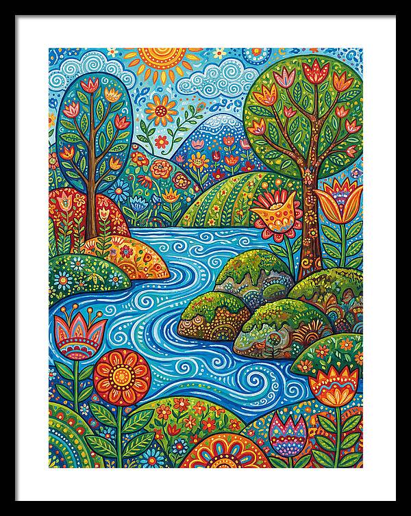Folk Stream Landscape