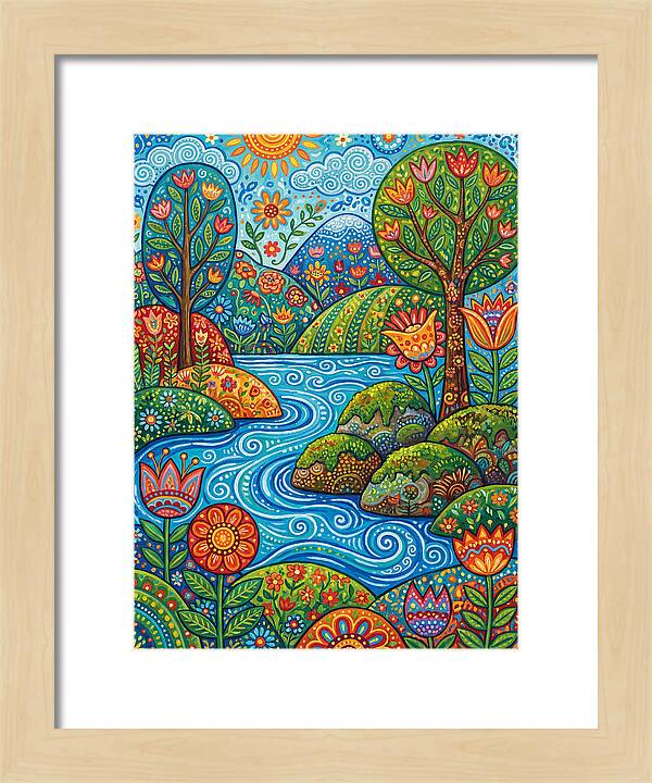 Folk Stream Landscape