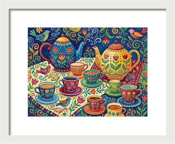 Folk Tea Set Delight