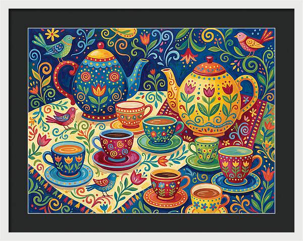 Folk Tea Set Delight