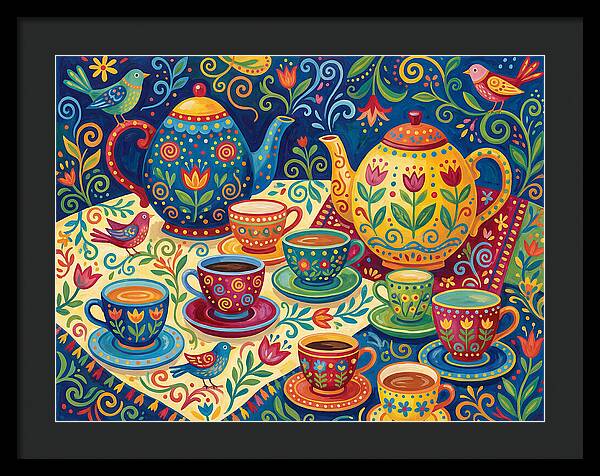 Folk Tea Set Delight