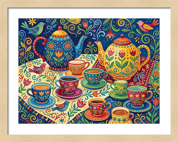Folk Tea Set Delight